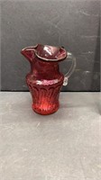 Small Fenton Cranberry pitcher