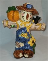 1Adorable 7.5"  ceramic Scarecrow