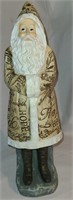11.5" Santa figurine with coat of many words