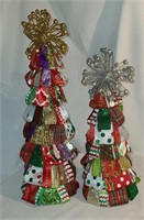 2 Ribbon Christmas Trees very pretty