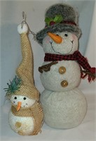 2-Snowmen (ornament and figure)