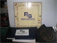 Penn State Plaque and PSU Monopoly Game