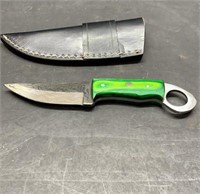 Nice Damascus knife and carrier