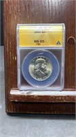 1959 50c Graded coin MS 65