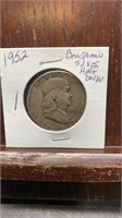 1952 Benjamin Half dollar