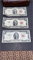 1953 2 dollar red seals