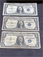 1957 blue seal 1 dollars