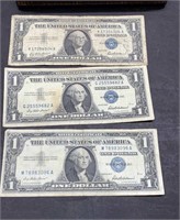 1957 blue seal 1 dollar bills