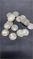 18 Buffalo Nickels