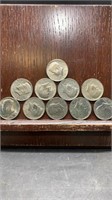 10 1973 Kennedy Half Dollars