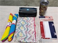 Bag, Cooler, Tumbler, Towels & American Flag