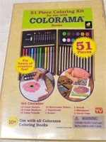 51 pc. Coloring Kit w/Colorama Books