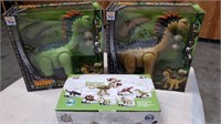 2-Totally Cool Toys Dino Valley Toys & Block Set