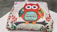 Owl Print Pillow/Blanket