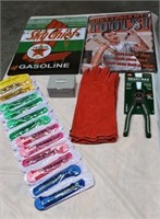 Metal Signs, Gloves, Cutter Knives, Pliers & More