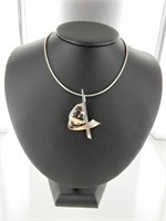 Handcrafted "Sail Away" Jasper Sterling Necklace