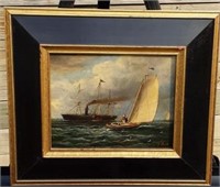 James Clark Nautical Oil Painting