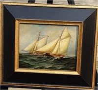 James Clark Nautical Oil Painting