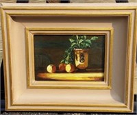 "A Warm Glow" Medling Framed Oil Still Life