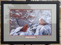 "Return of Winter- Cardinals in Snow" Pat Pauley