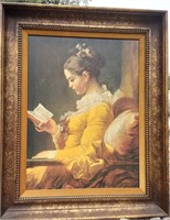 Oil painting Woman Reading