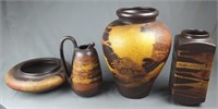 4 piece Haeger Pottery including...