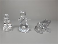 3 Piece Crystal Animal Figurines including...