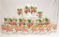 19 Piece Franciscan "Apple" glasses including...