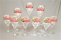 9  Piece Franciscan Wine glasses