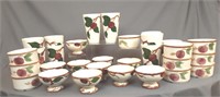27 Piece Franciscan " Apple" Collection including.