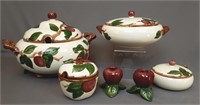 6 Piece Franciscan "Apple" collection including...