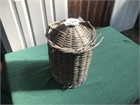 Stone Water Container with Wicker Covering