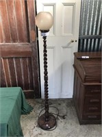 Timber Candy Twist Pedestal Lamp