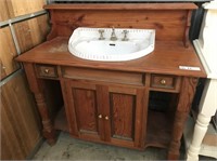 Oregon Timber 2 Door Vanity Unit & Heritage Basin