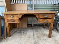 Collectable 4 Drawer Timber Foreman's Desk