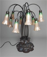 Lily Pad Art-Nouveau Style Lamp. STUNNING!