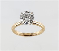14KT Yellow Gold 1.63 CT Diamond Solitaire Ring
