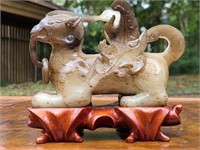 Chinese Mythical Beast Carved Jade (?)