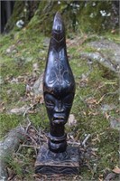 Antique Carved Head Aboriginal Figure