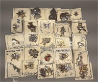 25 Piece Handmade Metal Brooch Collection #2