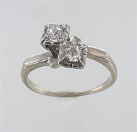 14KW White Gold Vintage Inspired Ring