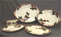 5 piece Franciscan  "Apple" Collection including..
