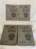 1954 (4) Ford Truck Shop Manual Supplements