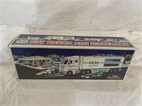 2003 Hess Toy Truck and Racecars. NIB