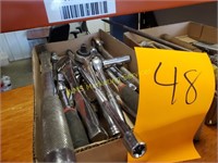 Box of Misc. Ratchets and Breaker Bars