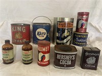 Vintage Tin Can & Glass  Advertising (10)