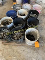 Assorted Nuts & Bolts 1/2" to 1-1/4"