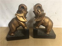 Vintage pair of ceramic Elephant bookends