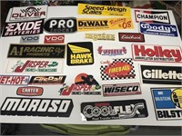 Vintage lot of 25 plus advertising Decal stickers