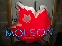 Molson Neon Sign, 31x31x8